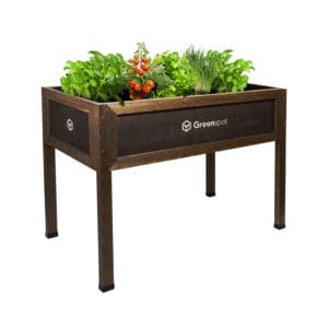 Zielnik podwyższony Vintage - Ciemny palisander, 110x55 cm